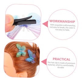 IWOWHERO 12 Pack Butterfly Hair Clip Double Gauze Hairpins Retro Hair Clips for Girls for Parties Photography