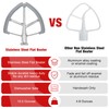 6QT Stainless Steel Flex Edge Beater for KitchenAid Mixer Professional