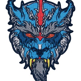 Saber Toothed Tiger Patch Embroidered Applique Badge Iron On Sew On Emblem