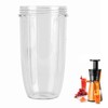 Juicer Mixer Replacement Cup, 18/24 oz Blender Cup Jar Top