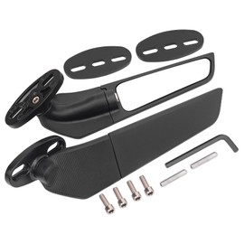 Modified Motorcycle Wing Rearview Mirrors Adjustable Rotating Side Mirrors for Honda CBR125R CBR250R CBR300R CBR500R CBR600F4 CBR600F4i CBR600R CBR600RR CBR650R CBR929RR CBR954RR CBR1000RR