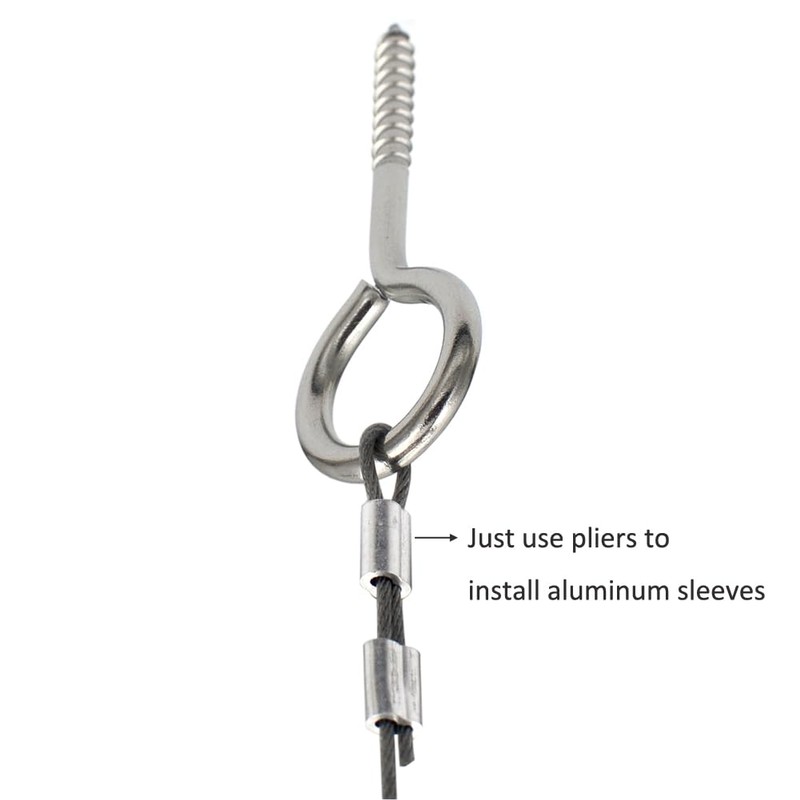 DGOL Picture Hanging Wire System, Could DIY 6 Pairs Screw