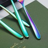 Rainbow Teaspoons, 6-Piece Silverware, Stainless Steel Tea Spoons, Home &