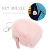LIFKOME Cute Plush Bag Keyring Mini Backpack Small Plush Pouch