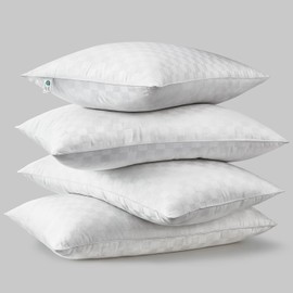 Swandream Pillows Queen Size Set of 4 Soft and Skin Friendly | Down Alternative Pillow for Back, Stomach or Side Sleepers, 20x28 Inches