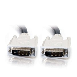 Legrand - C2G DVI-D to DVI-D Video Cable, Male to Male Dual Link Digital Video Cable, Black Computer Cable, 5 Meter (16.4 Foot) Monitor Cable, 1 Count, C2G 29527