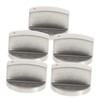 LABRIMP 5Pcs Gas Range Knobs Replacement Stainless Steel Stove Control