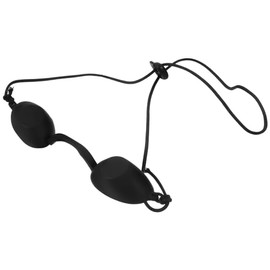 minkissy Led Light Eye Protection Red Light Goggles Uv Tanning Goggles Led Safety Goggles Tanning Eye Goggles, Uvs Eye Black Glasses Flexible Tanning Bed Goggles Eyepatch for Beach