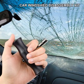 BAOSROY Windscreen Removal Tools, Car Windscreen Removal Tool, Car Window Removal Tool, Kit Removal of Windscreen Car, with Window Glass Cutting Wire and Handles