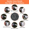 Garden Hose Nozzle Sprayer Heavy Duty Metal Spray Nozzles 8
