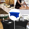 Stretchable Tablecloths,Royal Blue Spandex Fitted Tablecover 6ft Washable Stretch Spandex