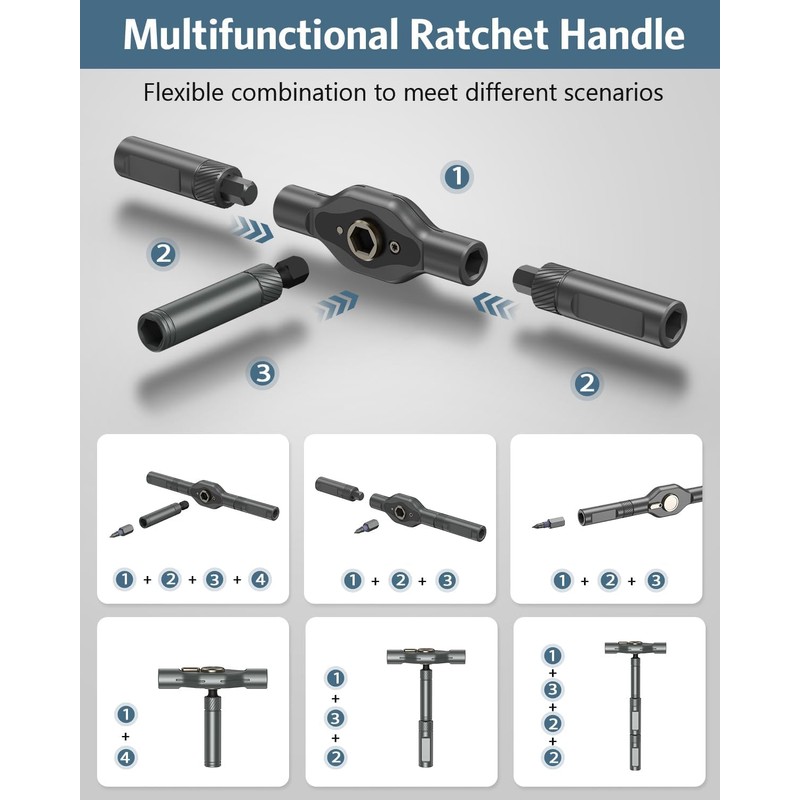Upgraded 42 in 1 Magnetic Screwdriver Set, Ankilo DIY Ratchet