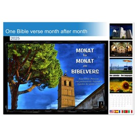 One Bible verse month after month (Monthly Wall Calendar 2025 16.5" x 23.4" (open)), CALVENDO 14 Month Calendar