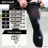 VITAL SALVEO-Sports Outdoor Compression Long Knee Sleeve Leg Support knee brace Thin Light undersleeve Germanium Recovery Running Basketball (1 Pair) XX-Large