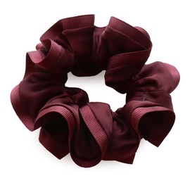 JewelVOX Scrunchie Hair Accessories, Women's, Grosgrain, Solid, Simple, Adult, Stylish, Wine Choice