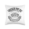 Chicken Pot Pie Appreciation Society Throw Pillow