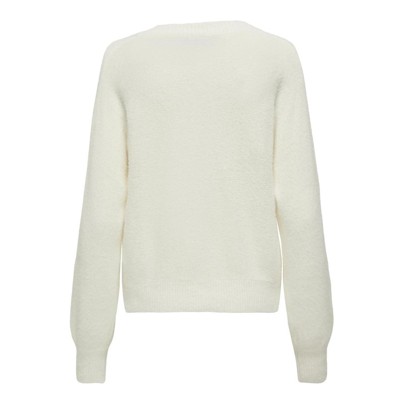 ONLY Women's Onlella Piumo L/S Cardigan CC KNT Pullover, Cloud