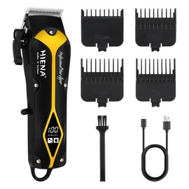 HIENA PRO HIENA PRO Hair Clippers for Men, Electric Professional Hair Clipper and Trimmer, Rechargeable Haircut Clippers, Cordless Hair Cutting Tool with LED Display, Gifts for Men(Gold)