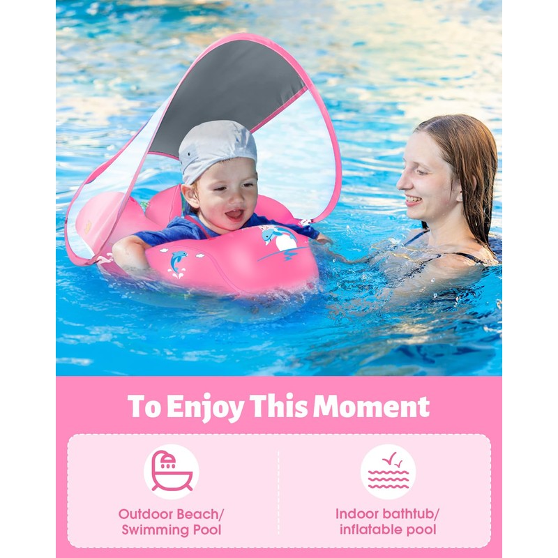 LAYCOL Baby Swimming Float Inflatable Baby Pool Float Ring with