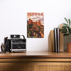 Lantern Press 6x9 Inch Metal Sign, Sedona, Arizona, Snoopy Rock