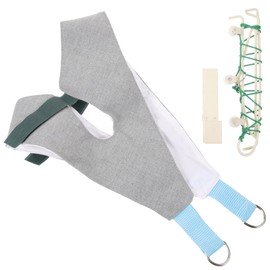 LALAFINA 1 Set Tool Cervical Support Strap Cervical Traction Sling Back Decompression Devices Cervical Traction Belt Cervical Device Cervical Traction Band Fabric Physiotherapy Stretcher