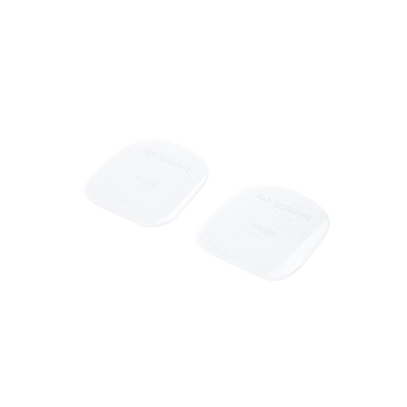 Fox Run Nylon Pot/Pan Scraper, Set of 2, White