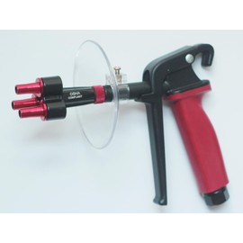 QUICKLO 7PC.High Flow Air Blow Gun Master Kit,Professional Air Blow Gun Kit, Pneumatic Tool Set,with Safe Quiet Xtreme Nozzles and Guard， Air Compressor Accessories,Red