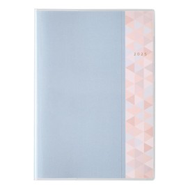 Noritsu Pagem Notebook, Begins April 2025, B6, Monthly Notes on Ida, Starts on Sunday, Light Blue 9906