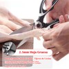 2PCS Tijeras de Cocina Multifunción, Profesionales Acero Inoxidable con Cubierta