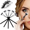 GmwyCzV Pack of 5 Angled Fan-Shaped Eyelash Brush, Foldable Wavy