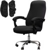 Melaluxe Office Chair Cover with Armrest Covers， Universal Stretch Desk