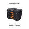 Ridgid 2.0 Pro Gear 4 Drawer Tool Organizer Box Compatible