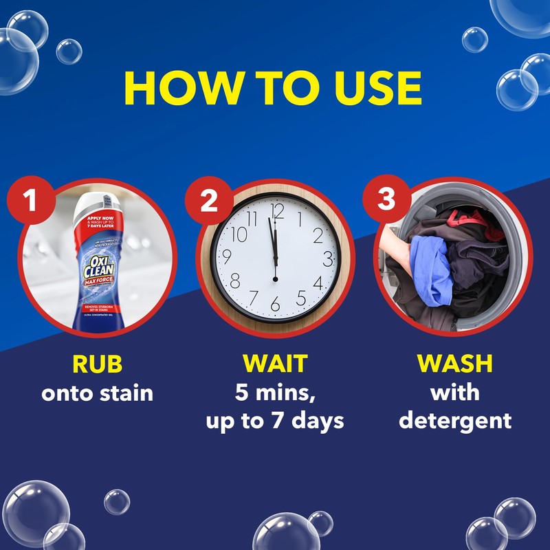 OxiClean Max Force Laundry Stain Remover Gel Stick, 6.2 fl