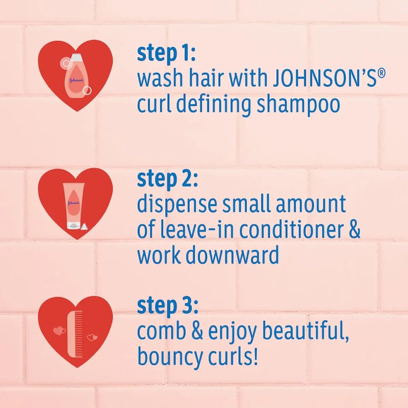 Shampoo Johnson's Baby Definición De Rizos 400 Ml, Paquete D