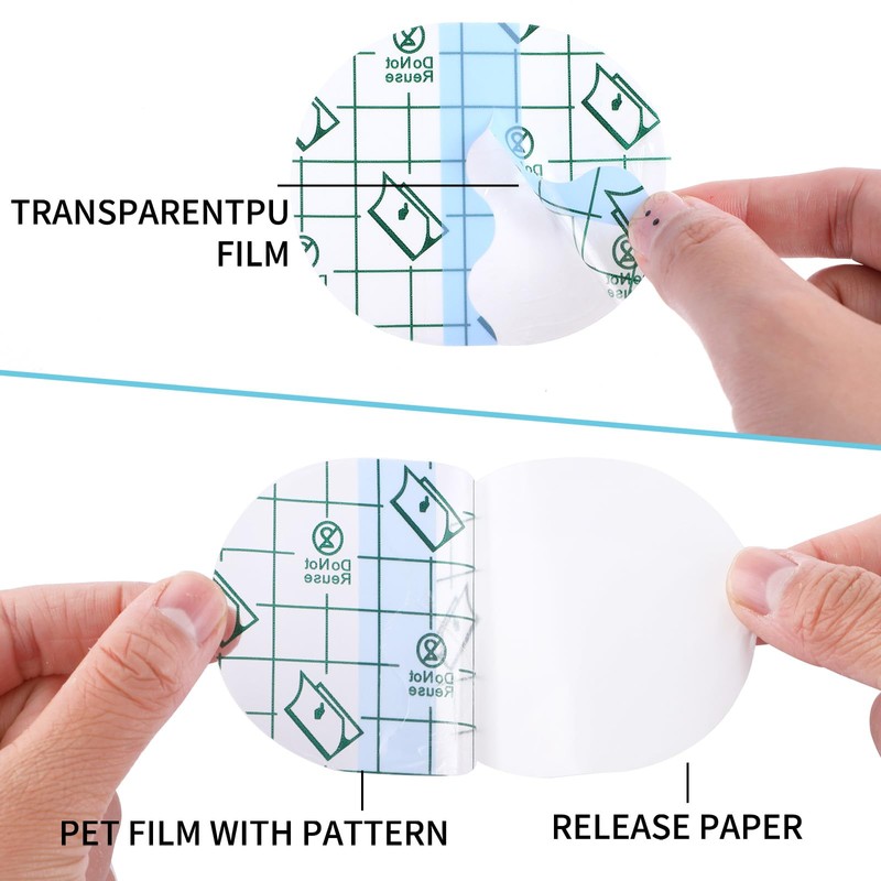 100Pcs Waterproof Bandaids, Adhesive Transparent Film Dressing Bandages