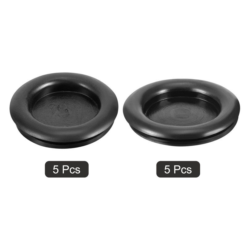 QUARKZMAN Set of 5 Rubber Grommets Round One Sided Diameter