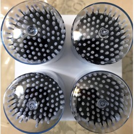 Aaka Colorful Multipurpose Dental Swabs Disposable Micro Applicator Brush Bendable Makeup Brush,1.20 Black,100 x 4 = 400 pcs