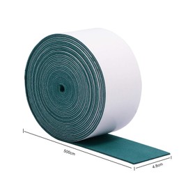 FOSHIO Micro Fiber Felt for Squeegee Edge Wrapping, Dark Green Suede Felt to Cover The Edges of Hard Card Squeegees (5M)