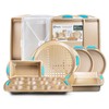 Perlli Baking Kit: Nonstick Gold Steel Oven Set - 10