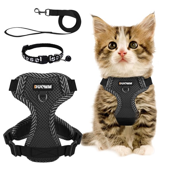Cat Harness with Lead Set, Adjustable Cat Harness, Escape Proof
