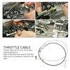 24in Throttle Cable Stainless Steel Flexible Easy Installation Throttle Wire