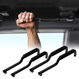 4 Pcs Aluminum Alloy Grab Handles for Ford Bronco 2021-2024, Front and Rear Roll Bar Handles for 2-Door & 4-Door Models,for Ford Bronco Accessories