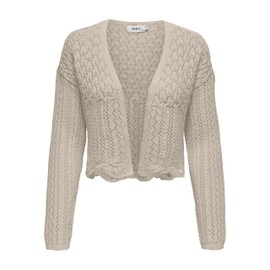 ONLY Onlnola 7/8 Life Women's Cardigan Regular Fit XS S M L XL Beige White, Feather Gray