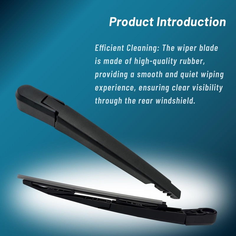 Memiuyelay Rear Windshield Wipers Blade Arm Set Fit for Buick