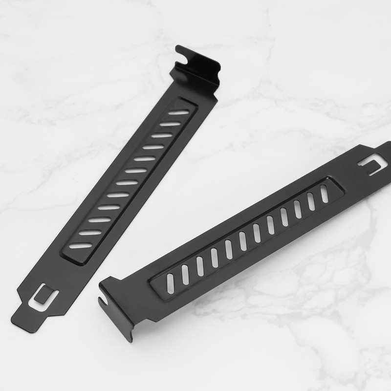 Micro Traders 5pcs Alloy Steel PCI Slot Cover Bracket Full
