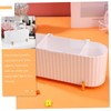 Ciieeo Cotton Makeup Puff Storage Box 3-Compartment Dustproof Cosmetics Organizer