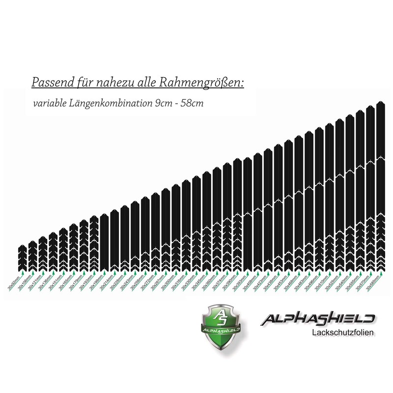 AlphaShield Bicycle Frame Protector Chain Stays Protection Film Sticker Frame