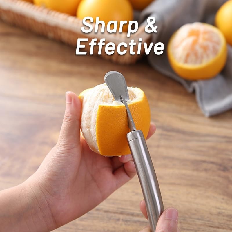Stainless Steel Orange Peeler - Wide Using Fruit Slicer Cutter
