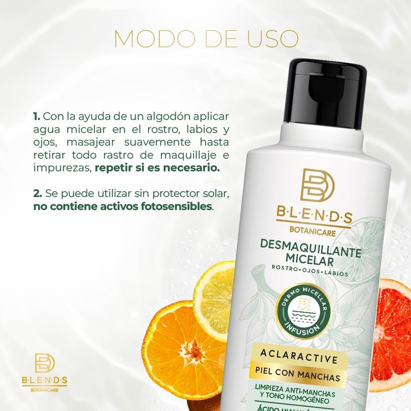 Blends Botanicare Desmaquillante Micelar Aclaractive 350ml