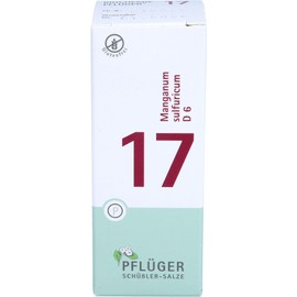 PFLÜGER Schüßler Salts No. 17 Manganum Sulfuricum D6 - 100 Tablets - The Supplement for Enzyme Activation - Gluten-Free